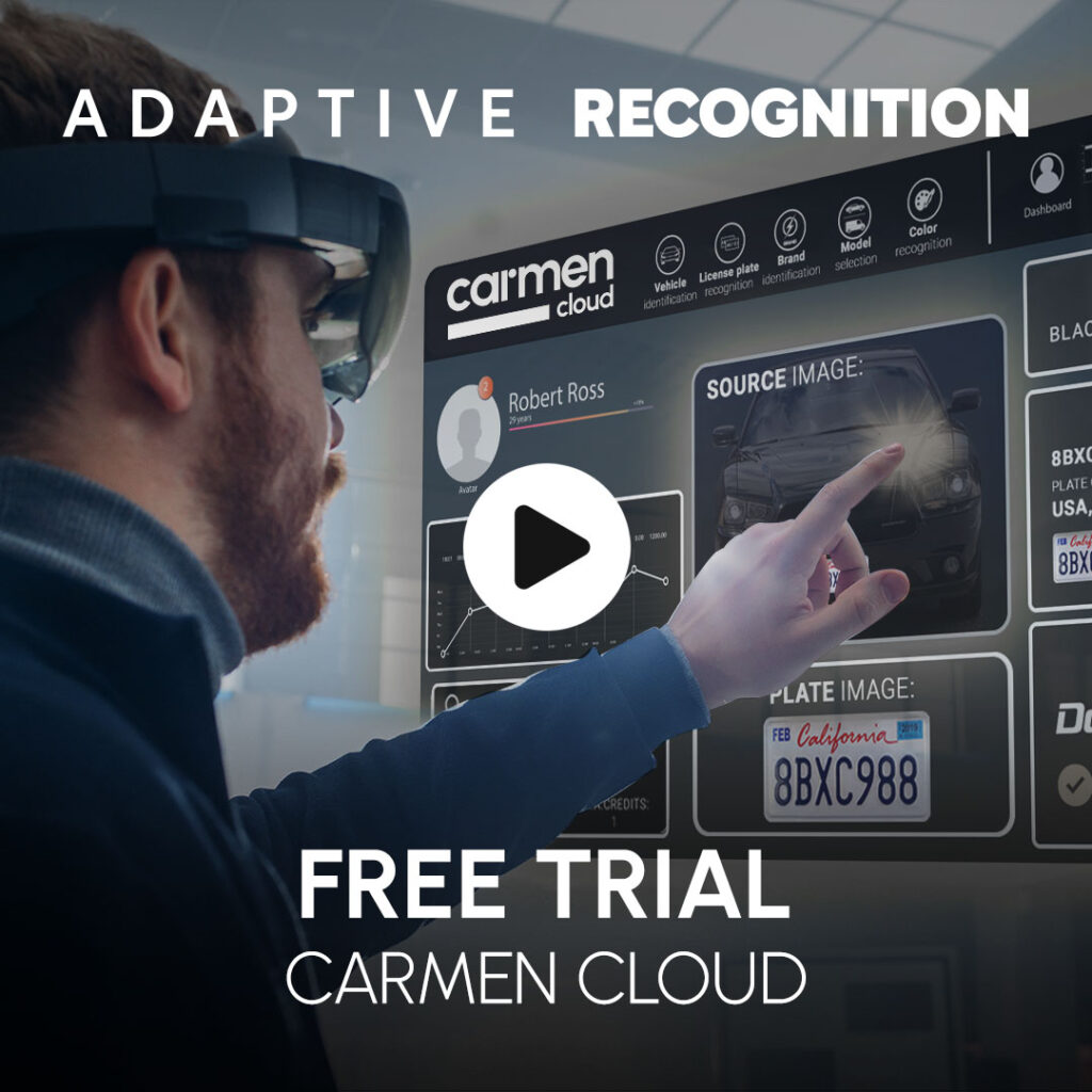 carmen cloud anpr lpr free trial