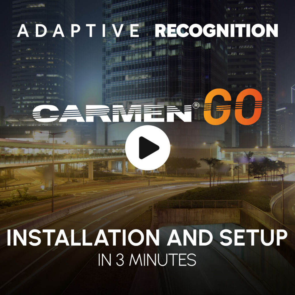 carmen go anpr/lpr software installation and setup